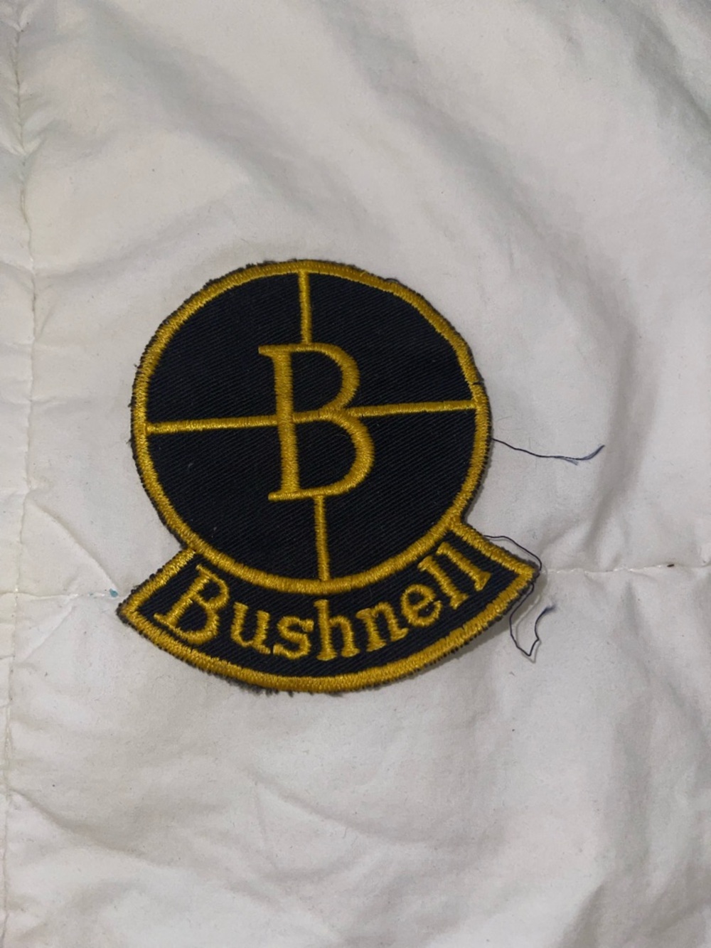 Vintage Bushnell Hunting Gear Embroidered Patch - Black and Gold